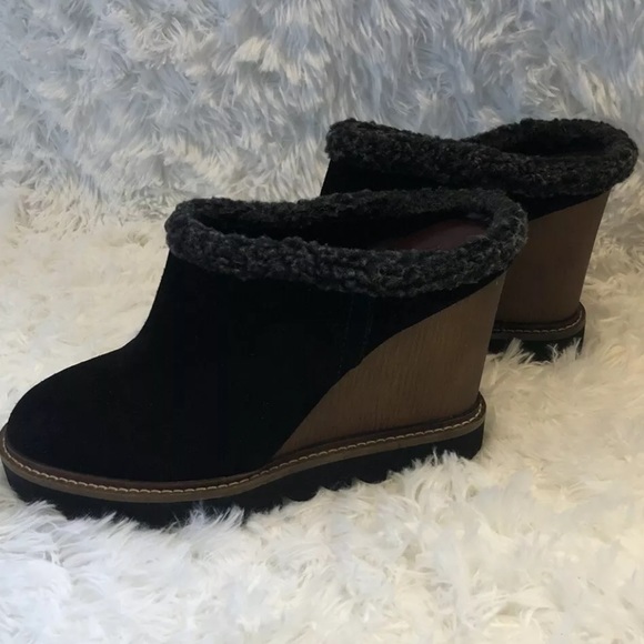 BCBGeneration Size 9 Nerissa Wedge Mules Black - Picture 6 of 11